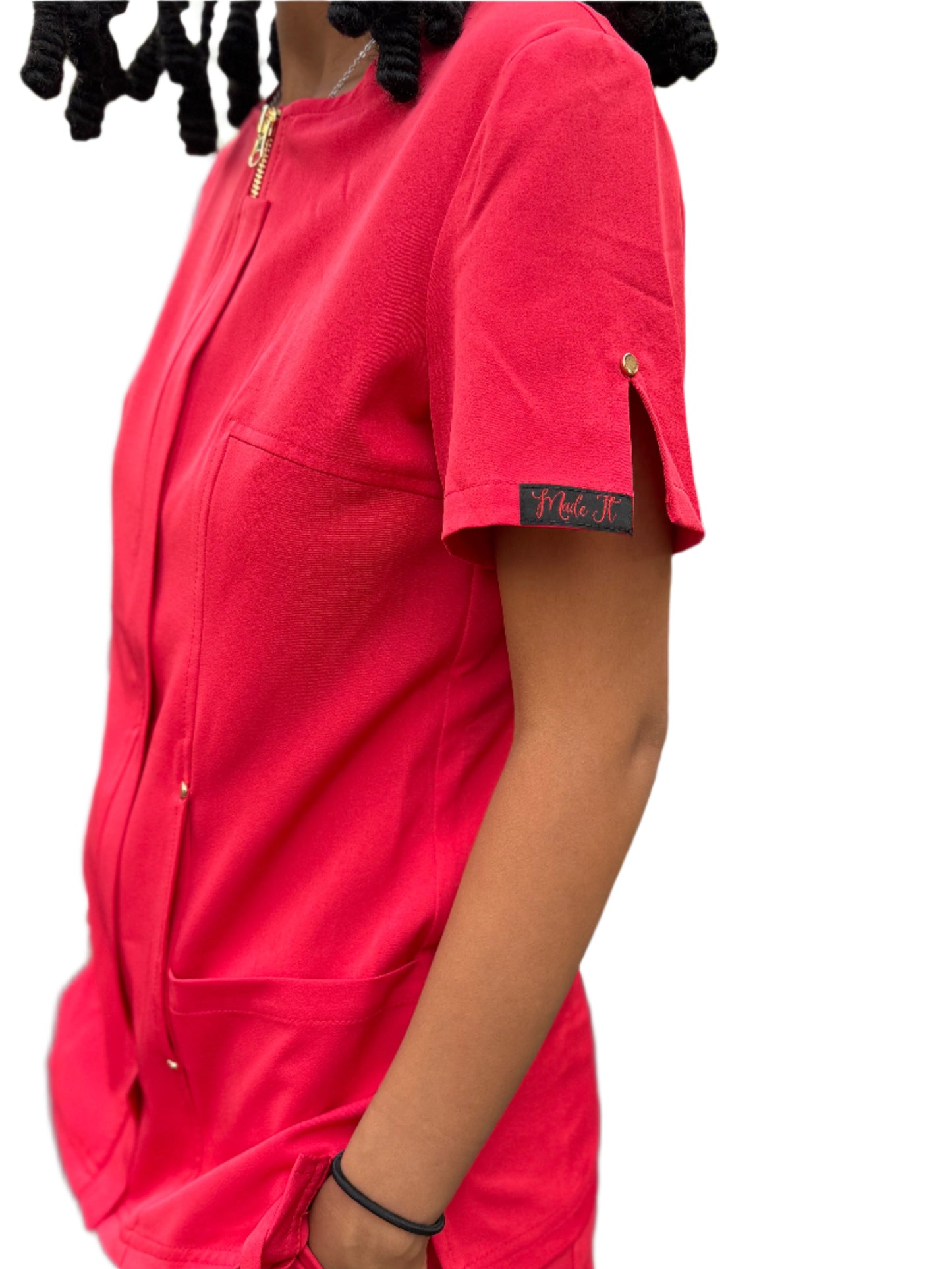 Suited Scrub Top